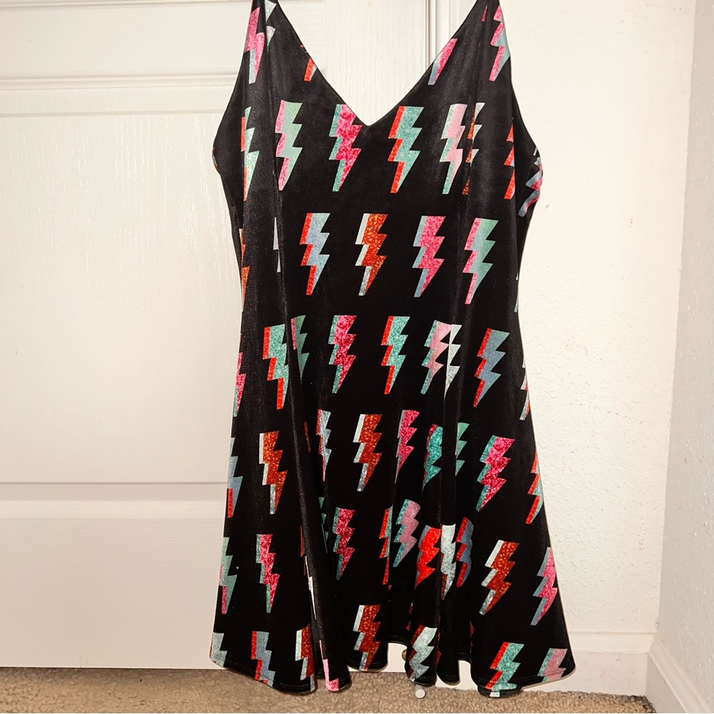 Blackmilk Clothing Ziggy Velvet Mini Strappy Dress